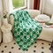 Velvet Touch Ultra Plush St Patricks Day Lucky Spring Green Clover Shamrock Irish Printed Fleece Throw/Blanket-50 x 60inch, Lucky Plaid Clover